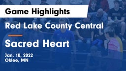 Red Lake County Central vs Sacred Heart  Game Highlights - Jan. 10, 2022