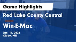 Red Lake County Central vs Win-E-Mac  Game Highlights - Jan. 11, 2022