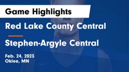 Red Lake County Central vs Stephen-Argyle Central  Game Highlights - Feb. 24, 2023