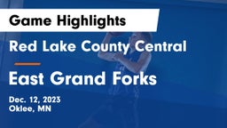 Red Lake County Central vs East Grand Forks  Game Highlights - Dec. 12, 2023