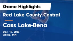 Red Lake County Central vs Cass Lake-Bena  Game Highlights - Dec. 19, 2023