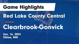 Red Lake County Central vs Clearbrook-Gonvick  Game Highlights - Jan. 16, 2024