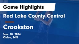 Red Lake County Central vs Crookston  Game Highlights - Jan. 18, 2024