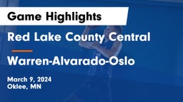 Red Lake County Central vs Warren-Alvarado-Oslo  Game Highlights - March 9, 2024