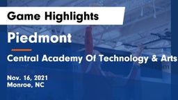 Piedmont  vs Central Academy Of Technology & Arts Game Highlights - Nov. 16, 2021