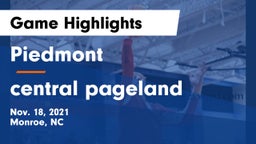 Piedmont  vs central pageland Game Highlights - Nov. 18, 2021