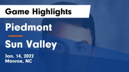 Piedmont  vs Sun Valley  Game Highlights - Jan. 14, 2022