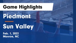 Piedmont  vs Sun Valley  Game Highlights - Feb. 1, 2022