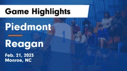 Piedmont  vs Reagan  Game Highlights - Feb. 21, 2023