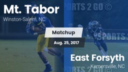 Matchup: Mt. Tabor High vs. East Forsyth  2017
