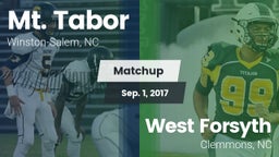 Matchup: Mt. Tabor High vs. West Forsyth  2017
