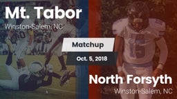 Matchup: Mt. Tabor High vs. North Forsyth  2018