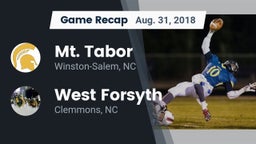 Recap: Mt. Tabor  vs. West Forsyth  2018