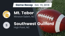 Recap: Mt. Tabor  vs. Southwest Guilford  2018