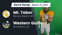Recap: Mt. Tabor  vs. Western Guilford  2021