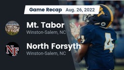 Recap: Mt. Tabor  vs. North Forsyth  2022