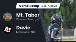 Recap: Mt. Tabor  vs. Davie  2022