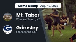 Recap: Mt. Tabor  vs. Grimsley  2023