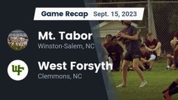 Recap: Mt. Tabor  vs. West Forsyth  2023