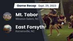 Recap: Mt. Tabor  vs. East Forsyth  2023