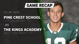 Recap: Pine Crest School vs. The Kings Academy 2016