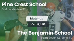 Matchup: Pine Crest High vs. The Benjamin School 2016
