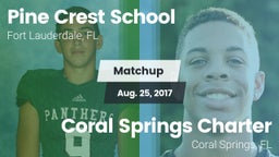 Matchup: Pine Crest High vs. Coral Springs Charter  2017