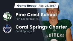 Recap: Pine Crest School vs. Coral Springs Charter  2017