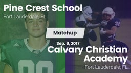 Matchup: Pine Crest High vs. Calvary Christian Academy 2017