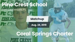 Matchup: Pine Crest High vs. Coral Springs Charter  2018
