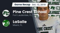 Recap: Pine Crest School vs. LaSalle  2018