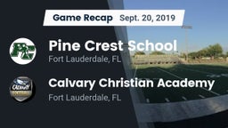 Recap: Pine Crest School vs. Calvary Christian Academy 2019