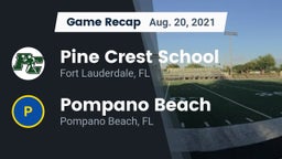 Recap: Pine Crest School vs. Pompano Beach  2021