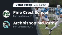 Recap: Pine Crest School vs. Archbishop McCarthy  2021