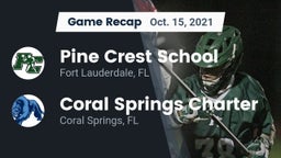 Recap: Pine Crest School vs. Coral Springs Charter  2021