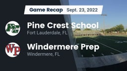 Recap: Pine Crest School vs. Windermere Prep  2022