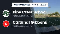 Recap: Pine Crest School vs. Cardinal Gibbons  2022