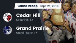 Recap: Cedar Hill  vs. Grand Prairie  2018