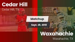 Matchup: Cedar Hill High vs. Waxahachie  2018