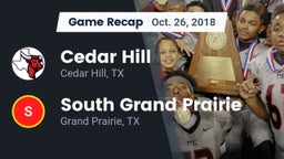 Recap: Cedar Hill  vs. South Grand Prairie  2018