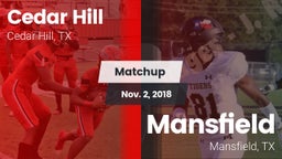 Matchup: Cedar Hill High vs. Mansfield  2018