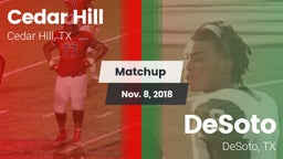 Matchup: Cedar Hill High vs. DeSoto  2018
