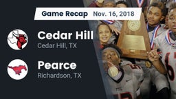 Recap: Cedar Hill  vs. Pearce  2018
