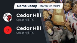Recap: Cedar Hill  vs. Cedar Hill  2019