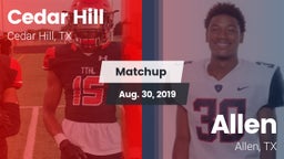 Matchup: Cedar Hill High vs. Allen  2019