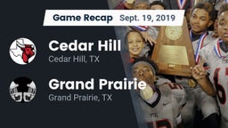 Recap: Cedar Hill  vs. Grand Prairie  2019
