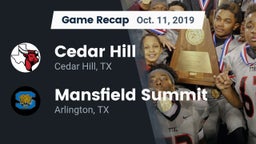 Recap: Cedar Hill  vs. Mansfield Summit  2019