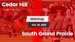 Matchup: Cedar Hill High vs. South Grand Prairie  2019