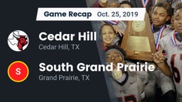Recap: Cedar Hill  vs. South Grand Prairie  2019