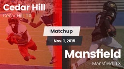 Matchup: Cedar Hill High vs. Mansfield  2019